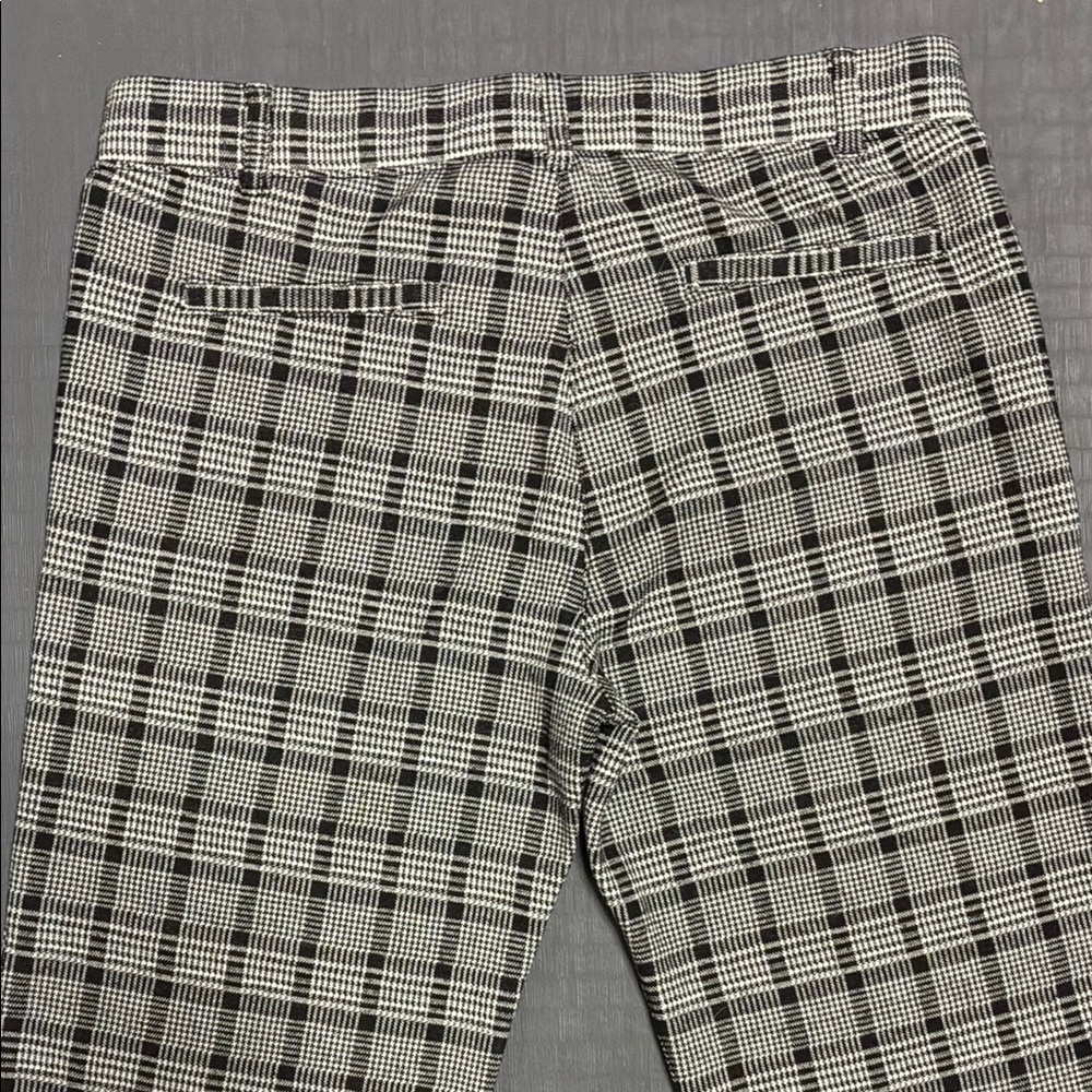 Betabrand Black and White Plaid Dress Pants - Picture 6 of 9